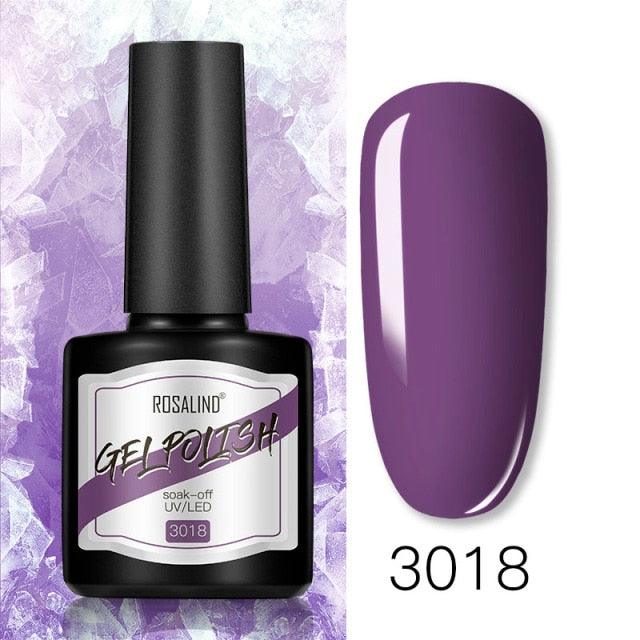 Modern Womens Glossy Colorful 8ml Nail Gel Polish Permanent UV LED  High Quality Crystal Effect Design