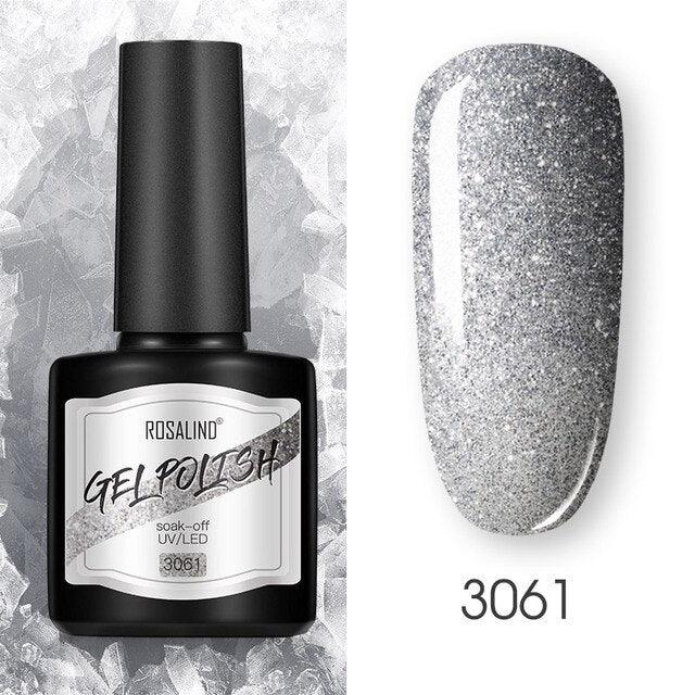 Modern Womens Glossy Colorful 8ml Nail Gel Polish Permanent UV LED  High Quality Crystal Effect Design