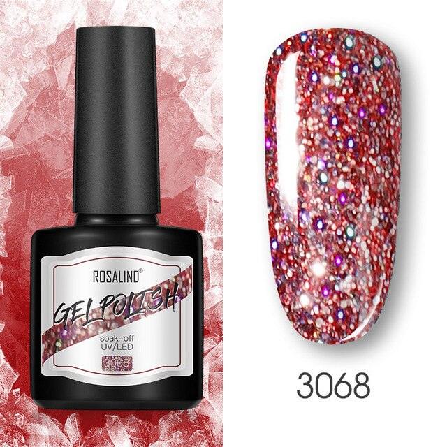 Modern Womens Glossy Colorful 8ml Nail Gel Polish Permanent UV LED  High Quality Crystal Effect Design
