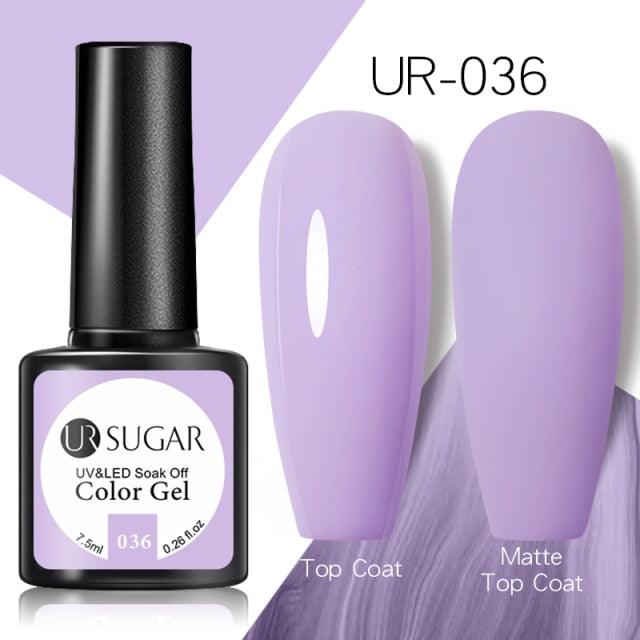 Popular 2022 Modern New Elegant Silver Purple Nail Gel Polish 7.5ml UV Manicuring Elegant Glossy Colororful Stylish Nail Design For Women