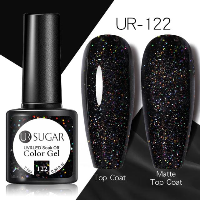 Popular 2022 Modern New Elegant Silver Purple Nail Gel Polish 7.5ml UV Manicuring Elegant Glossy Colororful Stylish Nail Design For Women