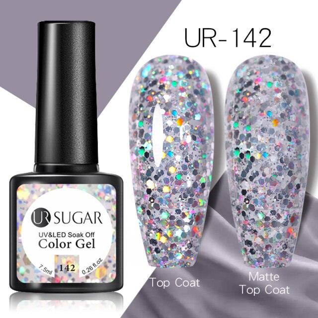 Popular 2022 Modern New Elegant Silver Purple Nail Gel Polish 7.5ml UV Manicuring Elegant Glossy Colororful Stylish Nail Design For Women